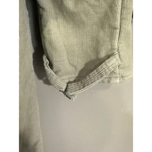 Vintage Polo Jeans Co Ralph Lauren Corduroy Hooded Trench Coat Khaki L G - Picture 7 of 8